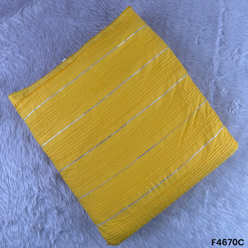 Pintex Gota Patti Cotton Fabric- F4670